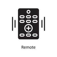 Remote  Vector Solid Icon Design illustration. Housekeeping Symbol on White background EPS 10 File