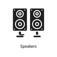 Speakers  Vector Solid Icon Design illustration. Housekeeping Symbol on White background EPS 10 File