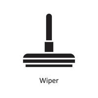 Wiper  Vector Solid Icon Design illustration. Housekeeping Symbol on White background EPS 10 File