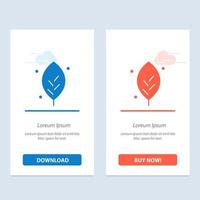 Ecology Leaf Nature Spring  Blue and Red Download and Buy Now web Widget Card Template vector