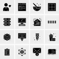 16 Universal Business Icons Vector Creative Icon Illustration to use in web and Mobile Related project