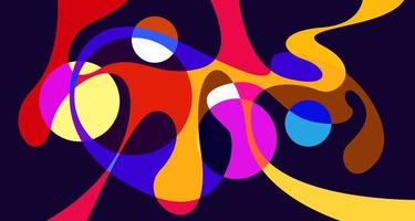 Vector colorful abstract psychedelic liquid and fluid background pattern