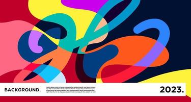 Vector colorful abstract psychedelic liquid and fluid background pattern