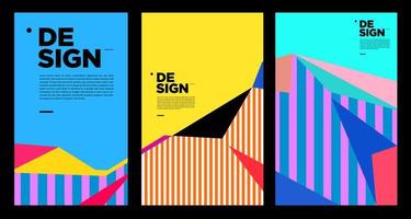 Colorful Abstract Banner Template with Dummy Text for Web Design, Landing page, social media story, and Print Material vector