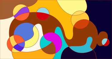 Vector colorful abstract psychedelic liquid and fluid background pattern