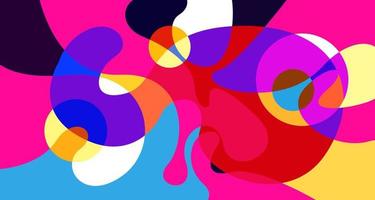 Vector colorful abstract psychedelic liquid and fluid background pattern