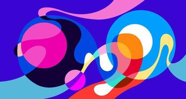 Vector colorful abstract psychedelic liquid and fluid background pattern