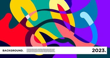 Vector colorful abstract psychedelic liquid and fluid background pattern