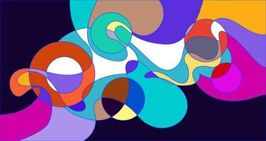 Vector colorful abstract psychedelic liquid and fluid background pattern