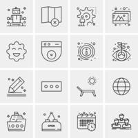 16 Business Universal Icons Vector Creative Icon Illustration to use in web and Mobile Related project