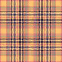 Tartan or plaid retro color pattern. vector