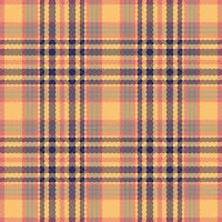 Tartan or plaid retro color pattern. vector