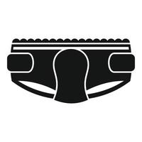 Moisture diaper icon, simple style vector