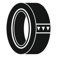 Masking tape icon, simple style vector