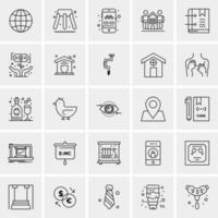 25 Universal Business Icons Vector Creative Icon Illustration to use in web and Mobile Related project