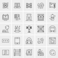 25 Universal Business Icons Vector Creative Icon Illustration to use in web and Mobile Related project