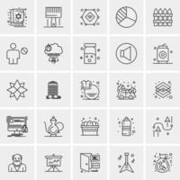 25 Universal Business Icons Vector Creative Icon Illustration to use in web and Mobile Related project