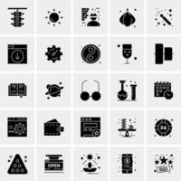 25 iconos de negocios universales vector ilustración de icono creativo para usar en proyectos relacionados con la web y dispositivos móviles