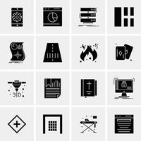 16 Business Universal Icons Vector Creative Icon Illustration to use in web and Mobile Related project