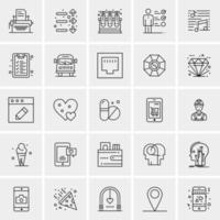 25 Universal Business Icons Vector Creative Icon Illustration to use in web and Mobile Related project