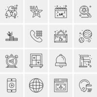 16 Business Universal Icons Vector Creative Icon Illustration to use in web and Mobile Related project