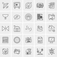 25 Universal Business Icons Vector Creative Icon Illustration to use in web and Mobile Related project