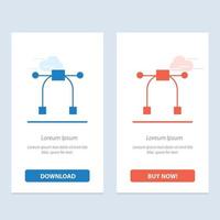 Design Graphic Tool  Blue and Red Download and Buy Now web Widget Card Template vector