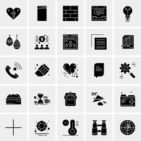 25 iconos de negocios universales vector ilustración de icono creativo para usar en proyectos relacionados con la web y dispositivos móviles