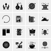 16 Business Universal Icons Vector Creative Icon Illustration to use in web and Mobile Related project