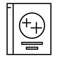 Detergent box icon, outline style vector