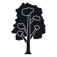 icono de árbol, estilo simple vector