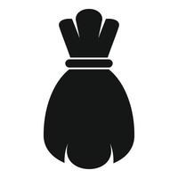 Essential oils bag icon, simple style vector