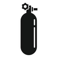 Oxygen tank icon, simple style vector