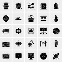 25 iconos de negocios universales vector ilustración de icono creativo para usar en proyectos relacionados con la web y dispositivos móviles