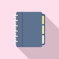 Syllabus planner icon, flat style vector