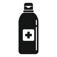 Antiseptic bottle icon, simple style vector