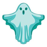 Ghost icon, cartoon style vector