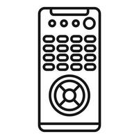 Button remote control icon, outline style vector