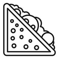 Sandwich icon, outline style vector