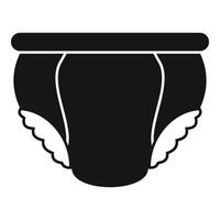 Elasticity diaper icon, simple style vector