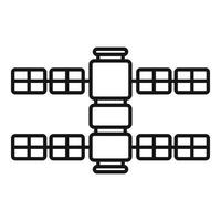 Galaxy space ship icon outline vector. Rocket spaceship vector