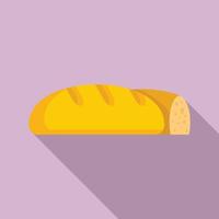 Bread for immigrants icon, flat style vector