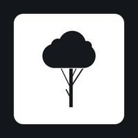 icono de árbol en estilo simple vector