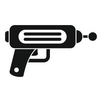 icono de blaster cósmico, estilo simple vector