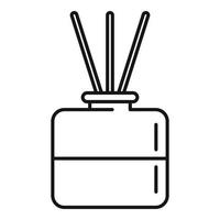 Essential oil diffuser icon, outline style vector