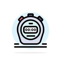 Timer Stopwatch Watch Abstract Circle Background Flat color Icon vector