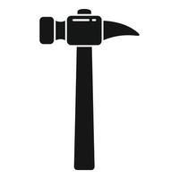 Home hammer icon, simple style vector