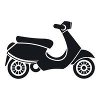 icono de vespa scooter, estilo simple vector