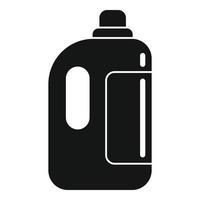 Softener liquid bottle icon, simple style vector