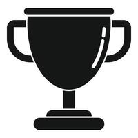 icono de copa de oro de lanzamiento, estilo simple vector